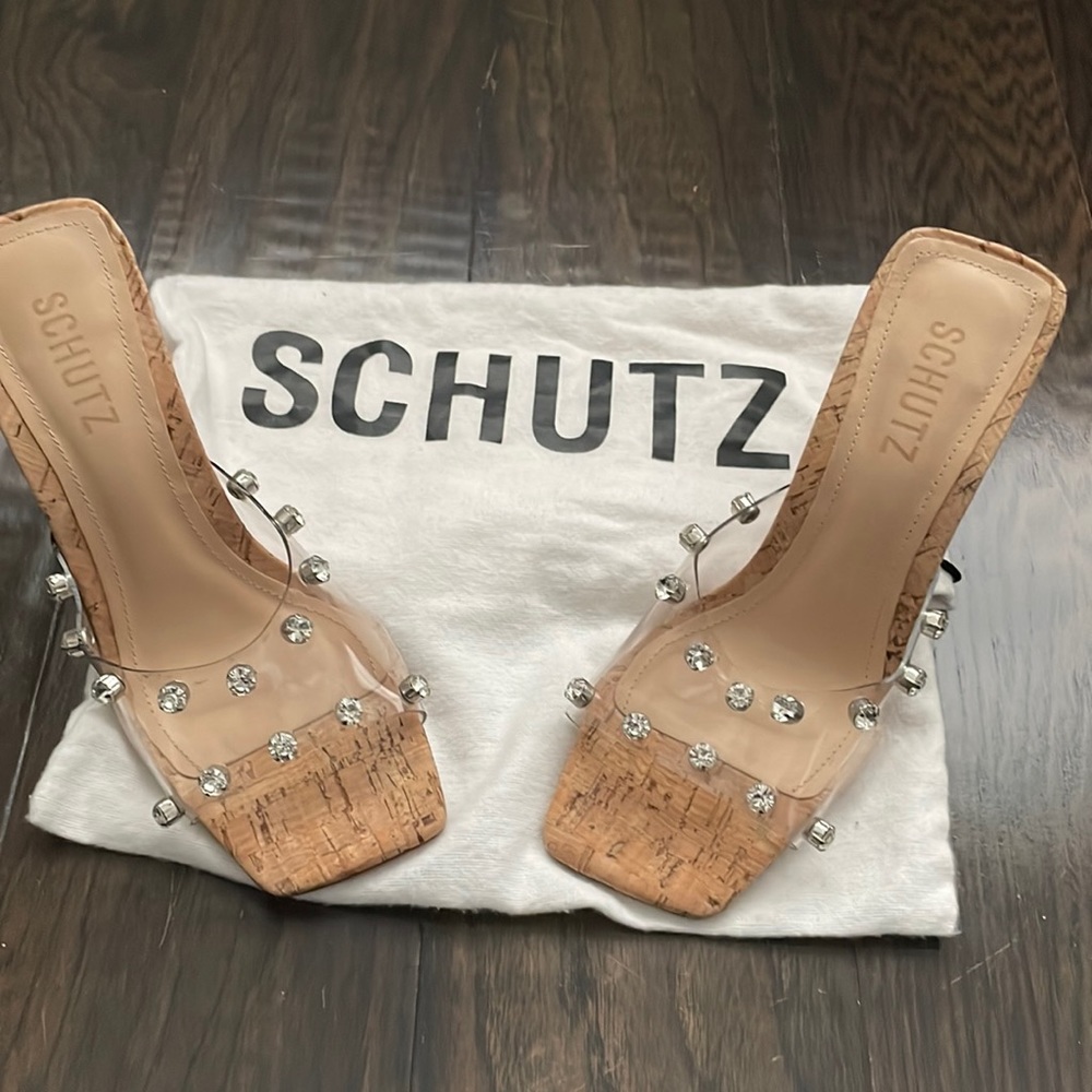 SCHUTZ Lizha Cork Heels